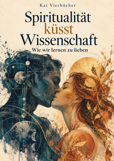 Buchcover: Spiritualität küsst Wissenschaft – Wie wir lernen zu lieben, von Kai Vierbücher